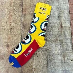 NWT Happy Socks The Beatles Combed Cotton Women’s 5.5-9.5